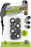GorillaFelt CB240 Chair Leg Floor Protectors/Felt Glides (Set of 8) Tap On Felt Furniture Pads Guaranteed to Stay On, 3/4 Inch Round Sliders