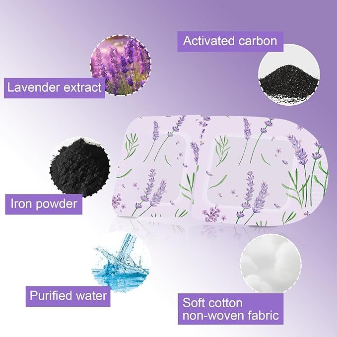 Adofect 20 Packs Steam Eye Mask for Dry Eyes, SPA Warm Eye Patches for Puffy Eyes, Disposable Self Heating Eye Mask for Home, Sleep, Travel Essentials, Relief Stress Eye Fatigue (Lavender)