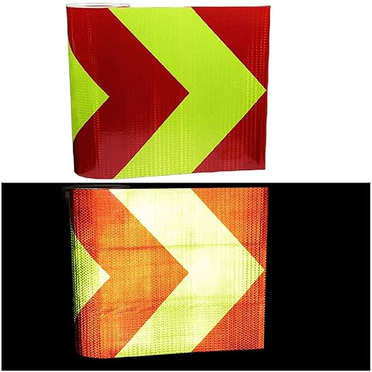 Reflective Tape 20 inch for Cars, Outdoor Waterproof High Visibility Hazard Conspicuity Warning Safety Industrial Marking Tape (66 feet)