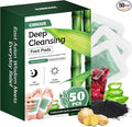 2 in 1 Upgraded 50-Count Deep Cleansing Foot Pads, Bamboo Vinegar & Ginger Patch for Sleep, Stress & Fatigue Relief | Natural Daily Detox Foot Spa, Self-Care Gift for Family & Loved Ones