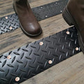Rubber Outdoor Stair Treads for Wooden Steps Screw Down,31.5” x 4” (2 Pack) Non Slip Stair Grips Strips for Porch Steps,Dogs,Back Yard,Walkways,Rainy and Snowy Days.(Waterproof)