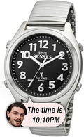 FIVE SENSES Atomic Talking Watch Seniors Men Women Loud Talking Sound Alarm for Visually Impaired
