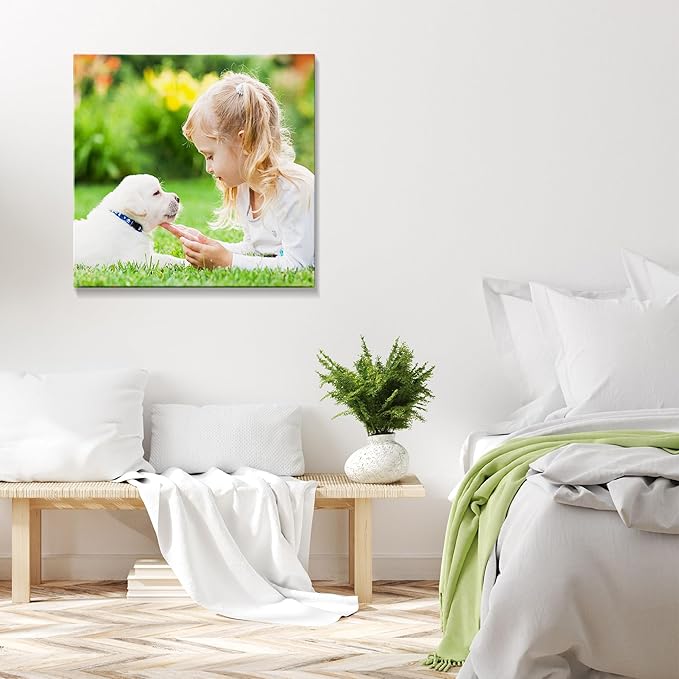 Canvas Prints with Your Photos (Framed 16x16) Personalized Canvas Pictures for Wall Art Digitally Customized Prints with Your Photo Custom Photo Gifts for Home Decor Print Photos Service from Amazon