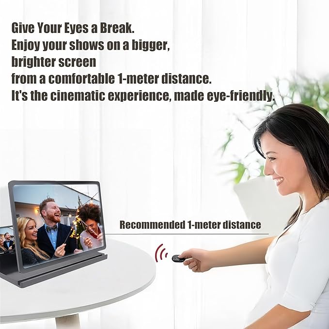 2026 New HD Screen Magnifier Cell Phone Mobile Projector Amplifier Magnifying Version Pull Out Android Smartphones 3D Stand Cellphone Laptop Enlarger Definition Easy Viewing Orientation (16IN)