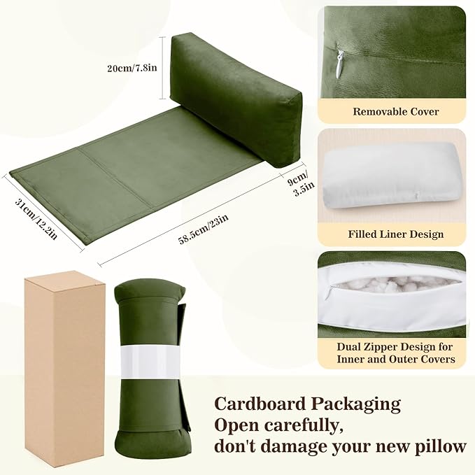Recliner Headrest Pillow, Adjustable Neck & Head Support Pillow, Soft Velvet Non-Slip Headrest for Recliner, Couch, Chair, Sofa