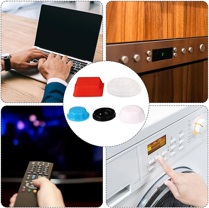190pcs Bump Dots for Visually Impaired, Low Vision Aids Impairment Braille Stickers Raised Tactile Dots Labels Products for Blind People Elderly Keyboard Daily Objects Assorted Sizes and Styles