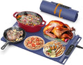 Electric Warming Mat for Food - Full Surface Fast Heating Silicone Tray with 3-Level Temperature, Auto-Off, Raised Feet for Table Protection, Versatile Warmer for Gatherings,Party,Home Buffet