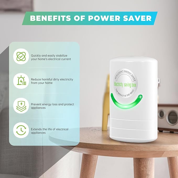 Power Saver Pro X,Stop Watt Energy Saving Device,Professional Electricity Saving Box,Intelligent Eco Volt Pro Energy Saver for Home Office,Stabilize Voltage 90V-250V 30KW,6Pack