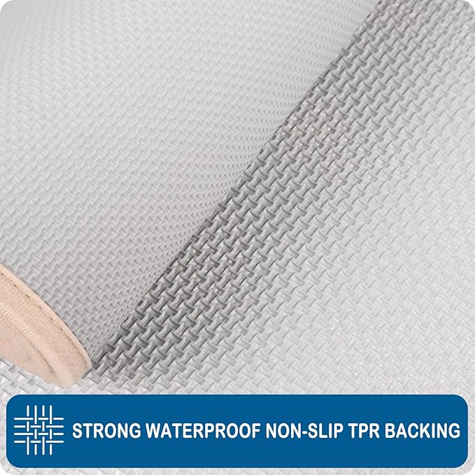 PURRUGS Machine Washable Kitchen Runner Rug 32" x 70", Non-Slip/Skid Hallway Runner Rug, Super Absorbent Soft Area Rug for Kitchen, Hallway & Laundry, Rolled Packaging, Beige