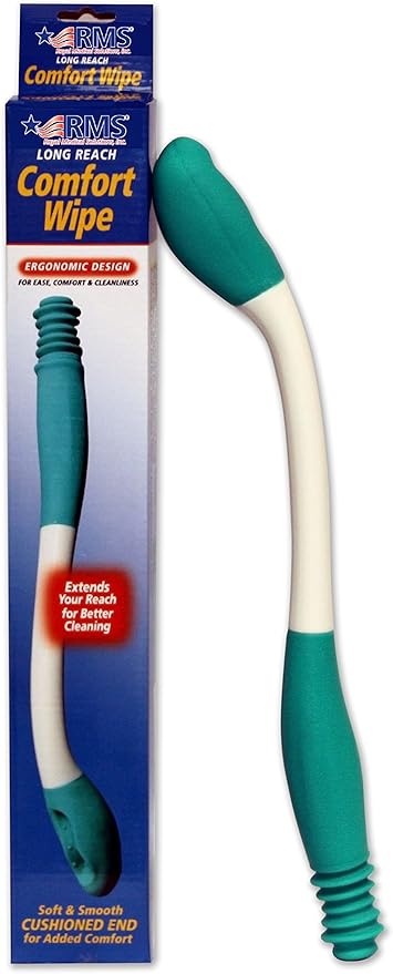 RMS Long Reach Comfort Wipe - Self Assist Toilet Aid, Ideal Daily Living Bathroom Aid for Limited Mobility