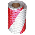 Red White Reflective Tape Outdoor Waterproof 16 inch, High Visibility Hazard Conspicuity Safety Marking Tape (66 feet)