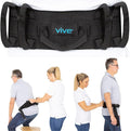Vive Gait Belt (300lbs) Transfer Belt with Handles - Medical Nursing Safety Patient Assist - Bariatric, Elderly, Handicap, Physical Therapy - PT Gate Strap Quick Release Metal Buckle, Grabbing Teeth