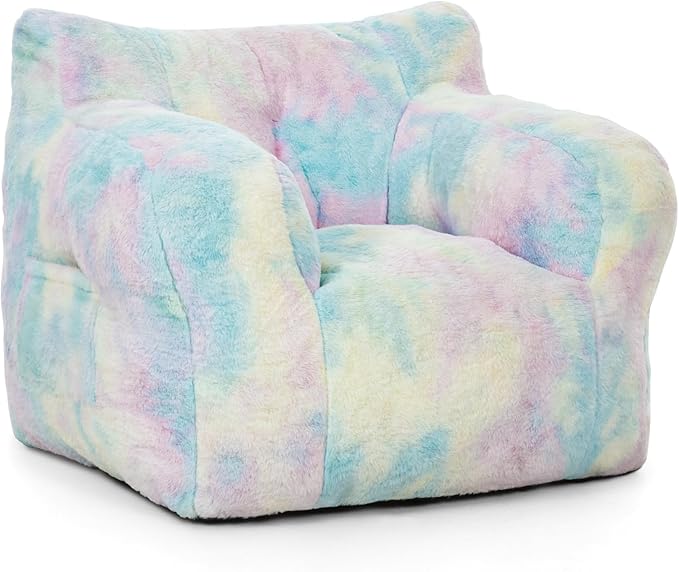 32" Bean Bag Chair,Loveseat Sofa,Corduroy Lazy Sofa Bed for Adults,Fit Living Room, Bedroom,Outdoor Spaces,Ultra Soft Dutch Velvet,Fluffy Comfort Washable Cover,72h Rebound,Colorful