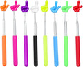 8Pcs Telescopic Teachers Pointer, Mini Pointer Finger Stick for Classroom, Retractable Hand Pointer for School Presentations(8 Colors)