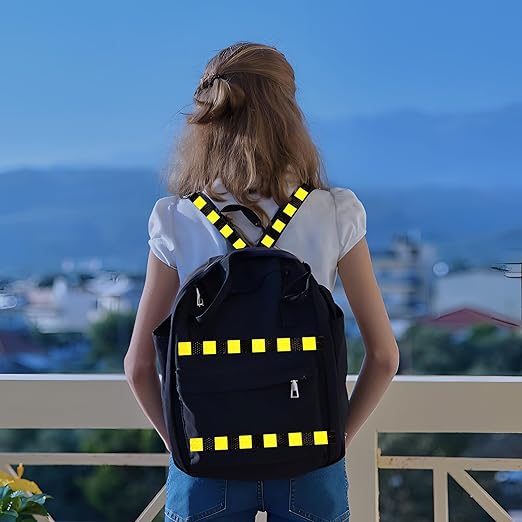 Reflective Tape Outdoor Waterproof 1 inch X 66 feet, High Visibility Hazard Conspicuity Warning Safety Industrial Marking Tape