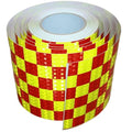 Reflective Tape 6 inch X 66 feet, Outdoor Waterproof Hazard Conspicuity Safety Warning Industrial Marking Tape