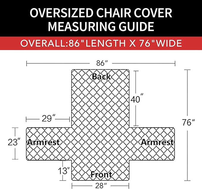 Easy-Going Oversized Chair Sofa Slipcover Reversible Sofa Cover Water Resistant Couch Cover Furniture Protector Cover with Elastic Straps for Pets Dog (Oversized Chair, Chocolate/Beige)