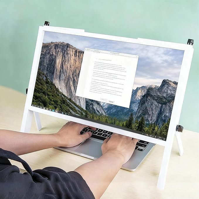 21in 3DLaptop Screen Magnifier, Foldable Laptop Screen Magnifyings Compatible with 15~20 in Phone, Tablet, Laptop; for Seniors Reading Close Work and See A Movie
