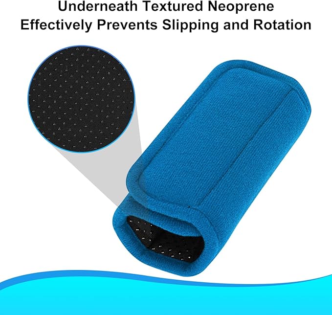 supregear Walker Grips (2 Pack), Soft Padded Hand Covers, Non-Slip Comfortable Cushion Padding for Folding Walker Handle, Moisture Wicking Mobility Accessory