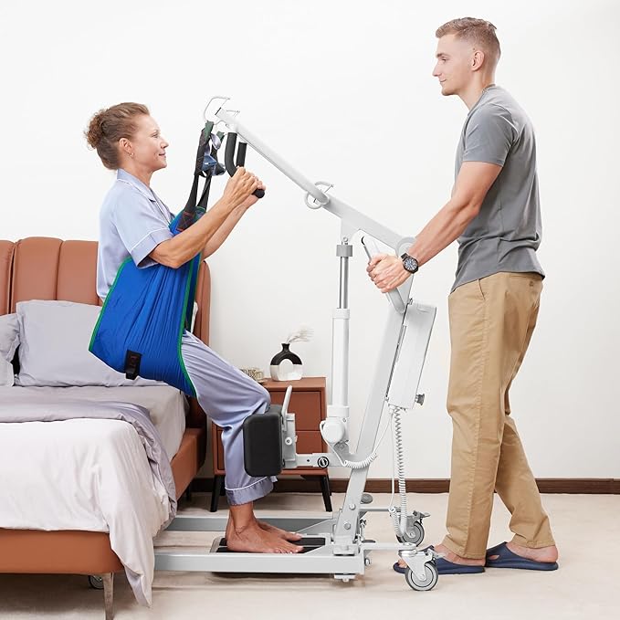 ELENKER Electric Patient Lift, Stand Up Patient Lift -Sit to Stand, Safely Sit, Stand or Transfer with Ease