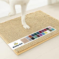 Muddy Mat® Original Dog Door Mat for Muddy Paws, Super Absorbent Microfiber, Non-Slip Washable Pet Rug, Quick Dry Chenille Entryway Carpet, Machine Washable Indoor Outdoor mat, Beige 24"x96"