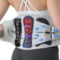 Back Brace for Men Lower Back Pain Relief, Adjustable Back Lumbar Support Belt for Women & Men, Sciatica, Scoliosis and Herniated Disc Relief with Ergonomic Breathable Pads & 5 Stays (M)
