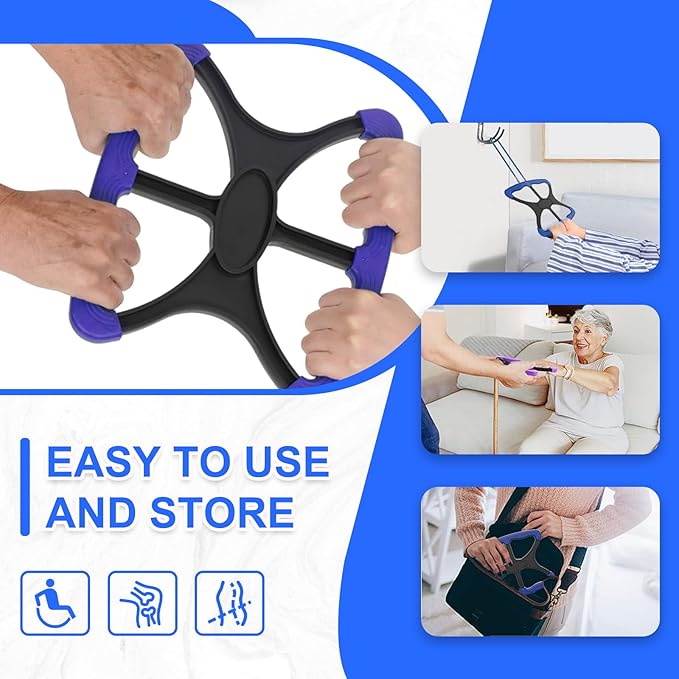 Lift Assist for Elderly,Aids for Disabled and Elderly with No-Slip Grip Handles,Standing Aids & Supports to Transfer Elderly, Senior, Bariatric, Patient Or Disabled,As Seen On Tv(Blue)