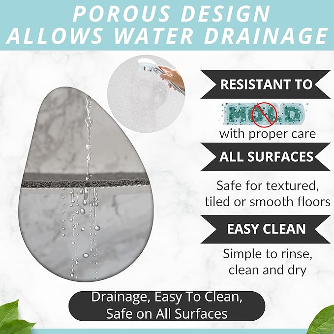 ENKOSI Loofah Shower Mat for Kids – Non-Slip Square Bath Mat with Duck Print – Extra Large 31x31 Mat for Inside Shower, Bathroom, Tubs– Soft, Kid-Friendly, and Secure (31x31 Duck)