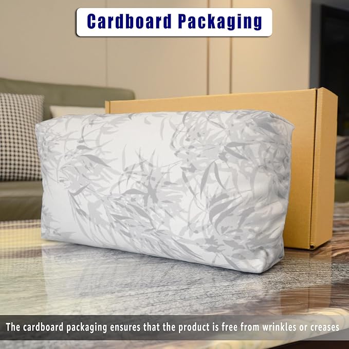 Non-Slip Head Pillow for Recliners - Neck Support Cushion with Velvet Cover for Pain Relief at Home, Office and Travel (Leaves)