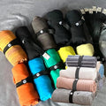 20Pcs Elastic Band with Buttonholes, Stretchable Connectable, Roll-up Clothes Storage Band, Adjustable Clothing Storage Strap with Button, Travel Luggage Space Saver, Drawer & Closet Organizer, Black