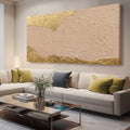 SOUGUAN Abstract Large Canvas Wall Art Contemporary Wall Decorations Gold Artwork 29"x58" Decorative Painting for Living Room Office
