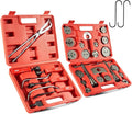 Orion Motor Tech 32pc Dual Brake Tools, 2 in 1 Caliper Compression Tool and Drum Brake Tool Kit, Brake Caliper Tool Kit and Drum Brake Tool with Brake Spring Tool Compressor Pliers Installer Remover