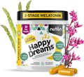 Nuton Happy Dreams Natural Sleep Aid Supplement & Cellular Vitality - Melatonin Sleep Aid for Adults, Time Release Formula with ETAS Asparagus, L-Serine and Venetron Extract, 60 Veggie Capsules