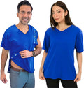 Inspired Comforts Unisex Post Surgery & Rehab V Neck Dual Access Snap Shirt