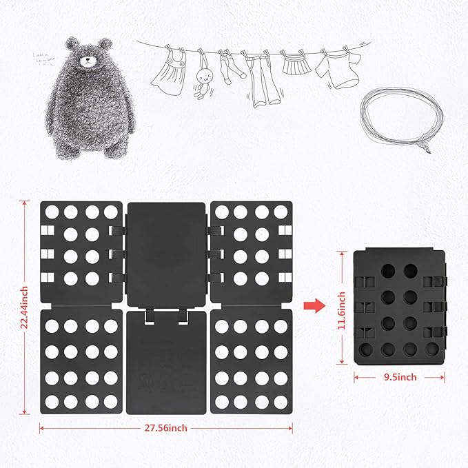 Shirt Folding Board T Shirt Folding Board Durable Clothes Folding Board Shirt Folder and Fast for Kid and Adult to Fold Clothes