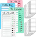 4 Pieces Chore Chart for Kids Multiple Kids - Sliding Routine Chart: Reusable to Do List, RV Checklist, Planning Board, Visual Schedule, and Reminder (Multicolored)