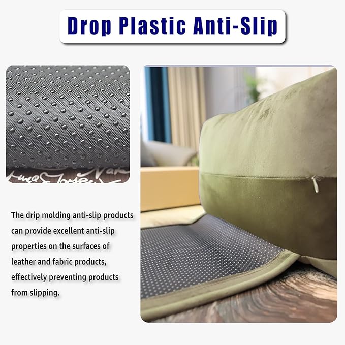 Non-Slip Head Pillow for Recliners - Neck Support Cushion with Velvet Cover for Pain Relief at Home, Office and Travel (Camel)