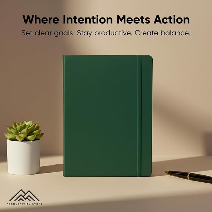 Dated, 2026 Planner, 8.5" x 11" - The #1 Productivity Planner to Achieve Your 2026 Goals - Planner 2026-2027 by PRODUCTIVITY STORE (A4, GREEN)