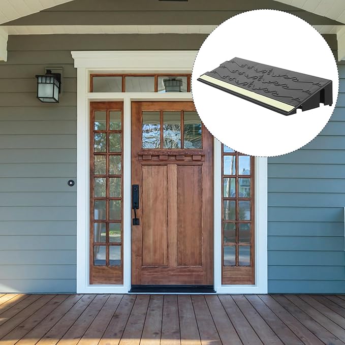 Indoor Rubber Threshold Ramp Pad for Home Glow in The Dark Robot Vacuum Threshold Ramp