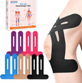 IEADEN Precut Kinesiology Tape for Knees, 10 Pcs, 5 Colors - Knee Support & Stability, Knee Pain Relief Athletic Tape - Waterproof & Elastic, Breathable Hypoallergenic Latex-Free Tape