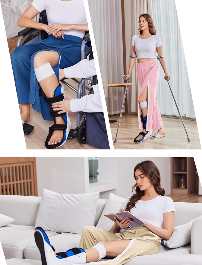 Deyeek Tear Away Pants for Women Side Slit Snap Sweatpants Loose Fit Post Surgery Casual Adaptive Clothing with Pockets