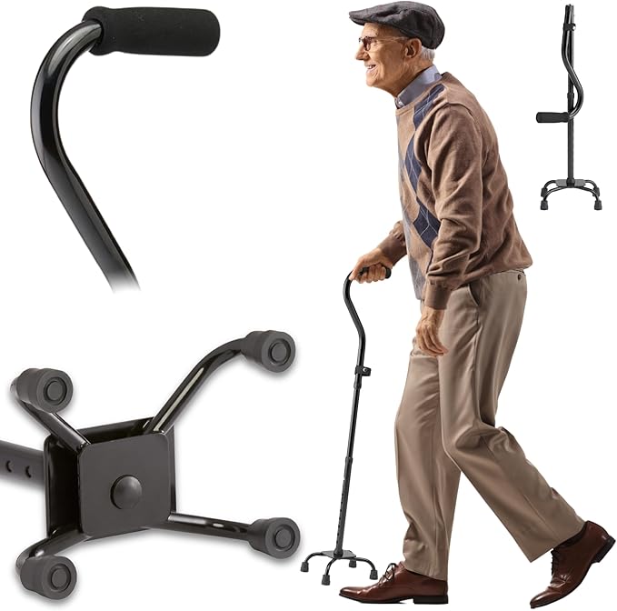 Caring Folding Quad Cane
