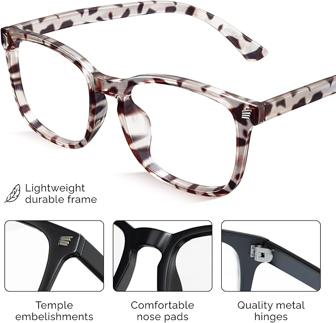 livho High Tech Blue Light Glasses - Advanced Blue Light Blocking Computer Glasses - Screen Fatigue & UV Protection