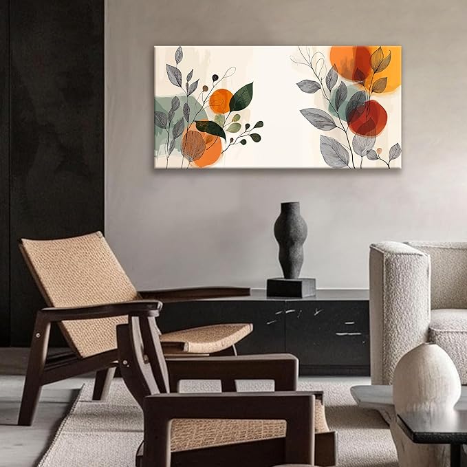 Suconvng Canvas Art Wall Decor Print Paintings Modern Boho Wall Art Prints Pictures Ready To Hang Pictures For Bedroom Bathroom Office Kitchen Home Aesthetic Wall Decor Artwork 20" × 40"