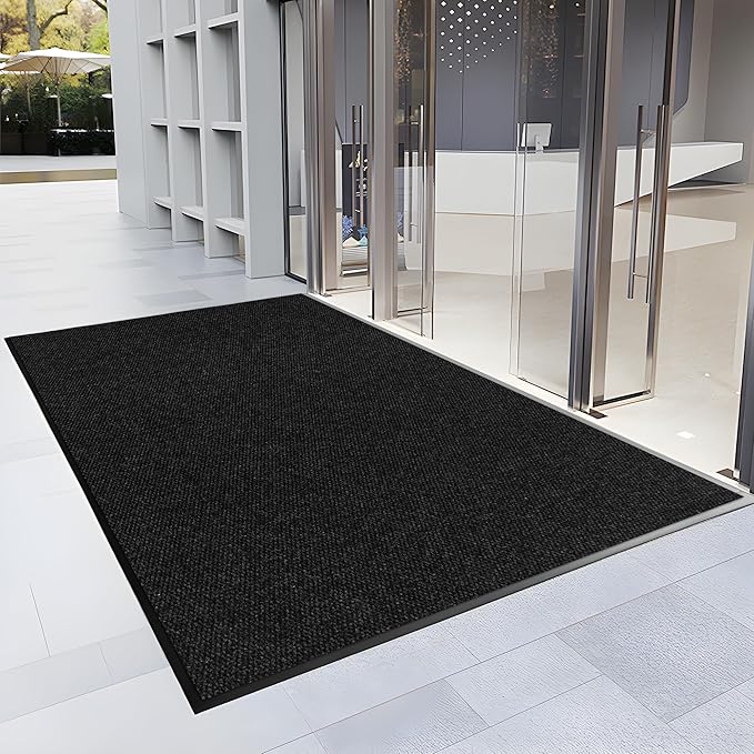 2′ x 31′ Front Door Mat Indoor Outdoor Entrance, Commercial Floor Mat Heavy Duty Dirt Trapper Entryway Doormat, Custom Size Non Slip Rubber Backing Welcome mat, Door Mat for High Traffic Area
