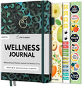 Life & Apples Daily Wellness Journal - Guided Journal & Planner for Wellbeing, Gratitude & Healthy Routines | Food & Fitness Journal, Habit Tracker, Weight Loss Diary | Undated A5 Leopard