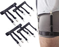 STAY GENT Y-Style Shirt Stays For Men with Non-Slip Locking Clamps and Adjustable Elastic Straps