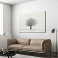 Canvas Wall Art Decor Wall Pictures for Living Room Canvas Art Wall Decor Large Black and White Wall Art Prints Minimalist Tree Wall Art Artwork for Walls Home Office Aesthetic Wall Art Decor 32" x 48"