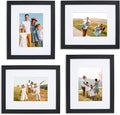 Sheffield Home 4 Piece Gallery Wall Frame Set, 8x10 Inch, Black