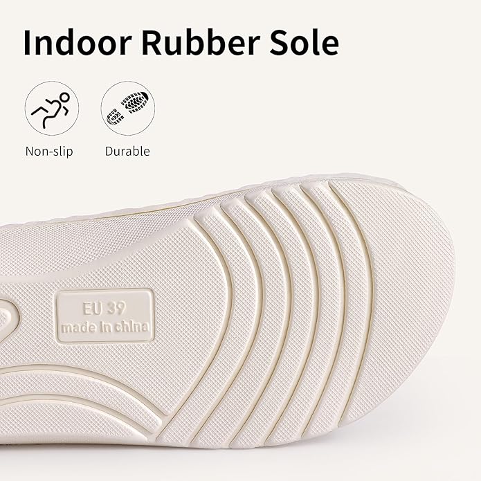 Litfun Orthopedic House Slippers for Women Adjustable Arch Support Indoor Slippers Open Toe Corduroy Bedroom Shoes